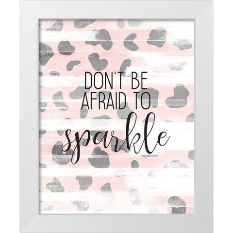 Sparkle White Modern Wood Framed Art Print by Kimberly, Allen