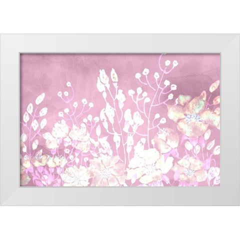 White Silhouette 1 White Modern Wood Framed Art Print by Kimberly, Allen