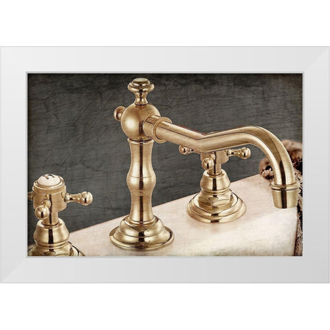 Sink White Modern Wood Framed Art Print by Kimberly, Allen