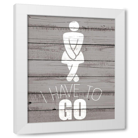 Have to Go 2 White Modern Wood Framed Art Print by Kimberly, Allen