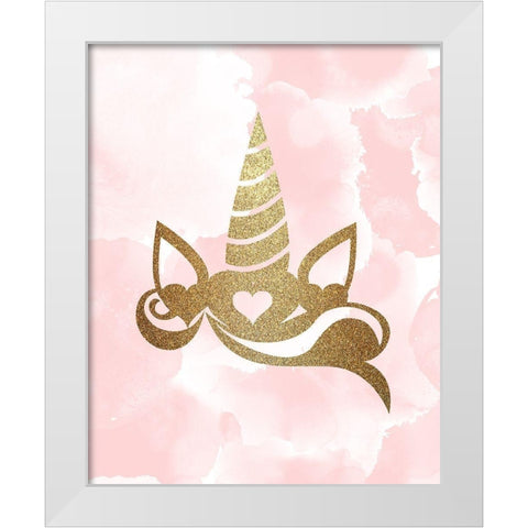 Born to Be 1 White Modern Wood Framed Art Print by Kimberly, Allen