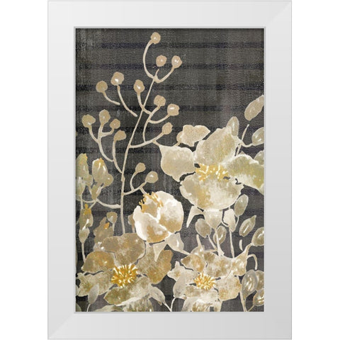 Golden Fields 1 White Modern Wood Framed Art Print by Kimberly, Allen