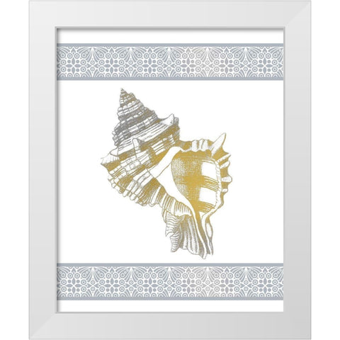 Azure Coastal 2 White Modern Wood Framed Art Print by Kimberly, Allen