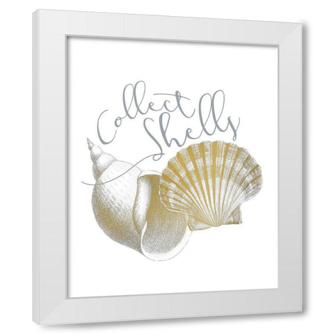 Azure Coastal 5 White Modern Wood Framed Art Print by Kimberly, Allen