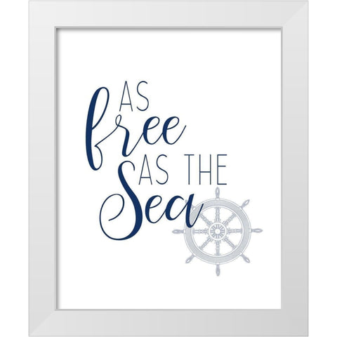 Adventures at Sea 4 White Modern Wood Framed Art Print by Kimberly, Allen