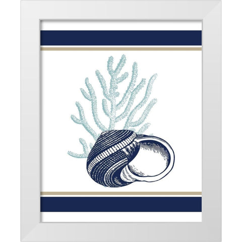The Sea 2 White Modern Wood Framed Art Print by Kimberly, Allen