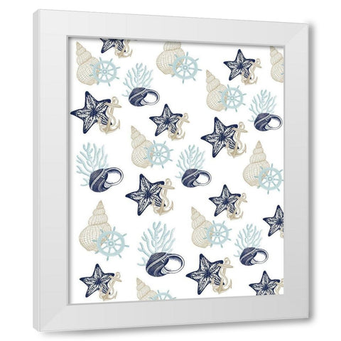 The Sea 4 White Modern Wood Framed Art Print by Kimberly, Allen