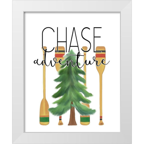 Exploring 3 White Modern Wood Framed Art Print by Kimberly, Allen