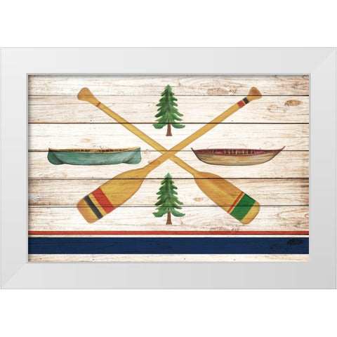 Exploring 7 White Modern Wood Framed Art Print by Allen, Kimberly