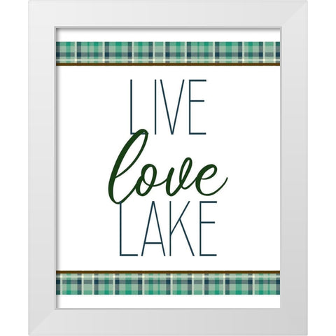 To the Lake 2 White Modern Wood Framed Art Print by Kimberly, Allen