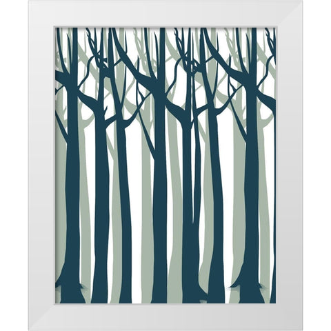 To the Lake 4 White Modern Wood Framed Art Print by Kimberly, Allen