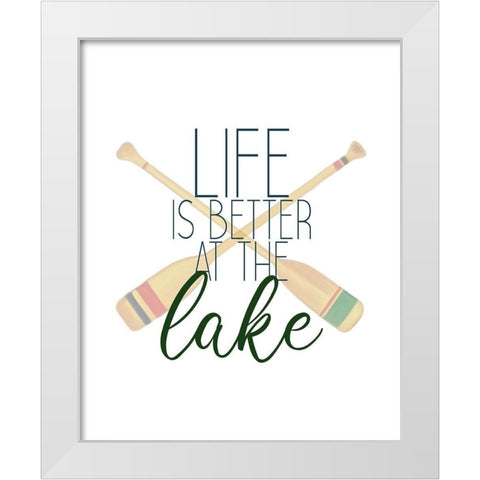 To the Lake 6 White Modern Wood Framed Art Print by Kimberly, Allen
