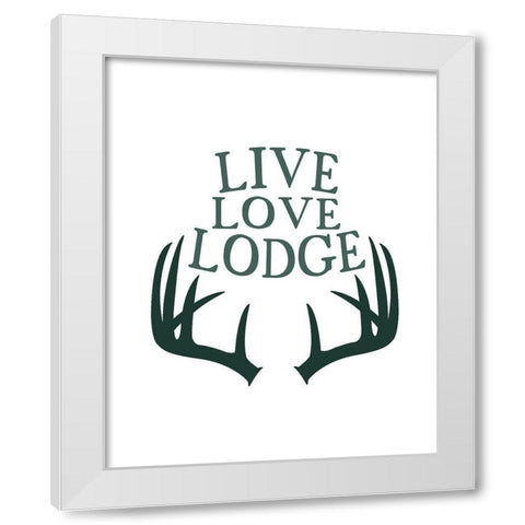 Woodland Retreat 5 White Modern Wood Framed Art Print by Kimberly, Allen