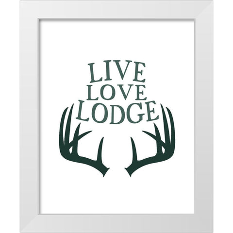 Woodland Retreat 5 White Modern Wood Framed Art Print by Kimberly, Allen