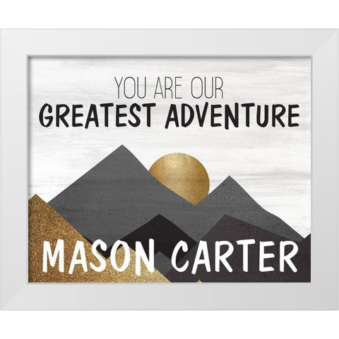 You Are Boy White Modern Wood Framed Art Print by Kimberly, Allen