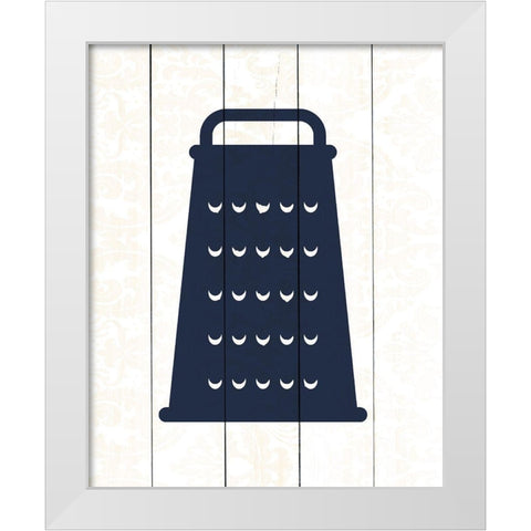In the Kitchen 3 White Modern Wood Framed Art Print by Kimberly, Allen
