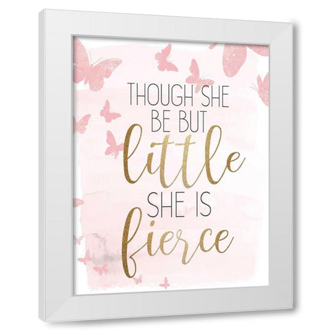 But Little Gold White Modern Wood Framed Art Print by Allen, Kimberly