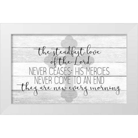 Steadfast Love White Modern Wood Framed Art Print by Kimberly, Allen