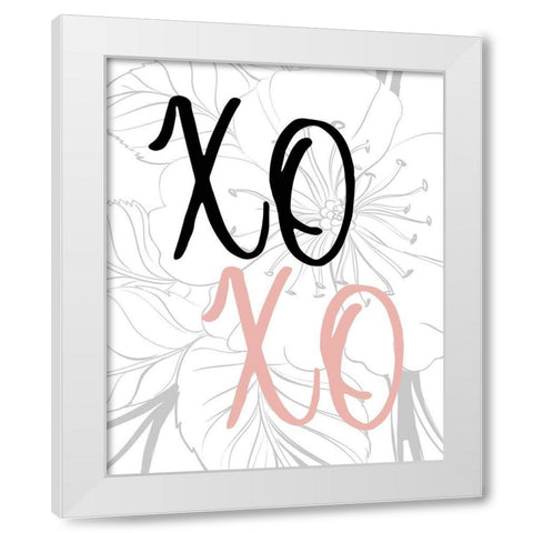 XO XO 2 White Modern Wood Framed Art Print by Kimberly, Allen