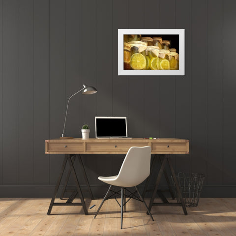 Lemon Time White Modern Wood Framed Art Print by Allen, Kimberly