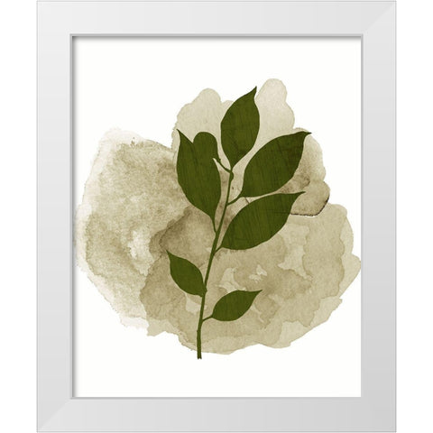 Botanical Branch 2 White Modern Wood Framed Art Print by Kimberly, Allen