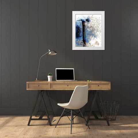 Smoke Tools 1 White Modern Wood Framed Art Print by Kimberly, Allen