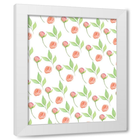 Bless 3 White Modern Wood Framed Art Print by Kimberly, Allen