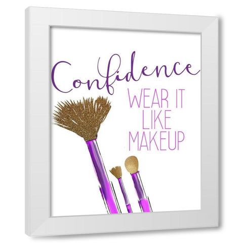 Confidence 1 White Modern Wood Framed Art Print by Allen, Kimberly