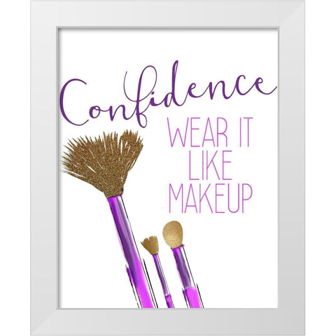 Confidence 1 White Modern Wood Framed Art Print by Allen, Kimberly