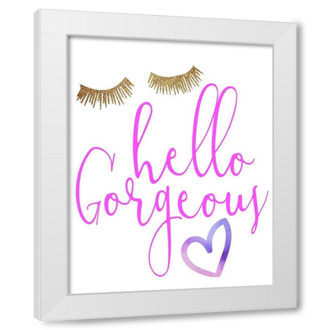 Gorgeous 2 White Modern Wood Framed Art Print by Allen, Kimberly