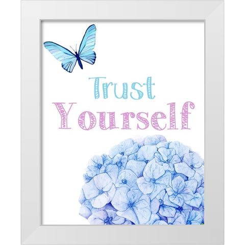 Trust Yourself 2 White Modern Wood Framed Art Print by Allen, Kimberly