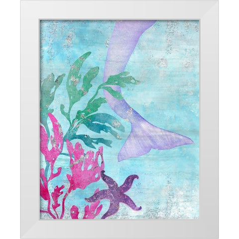 The Ocean 1 White Modern Wood Framed Art Print by Allen, Kimberly