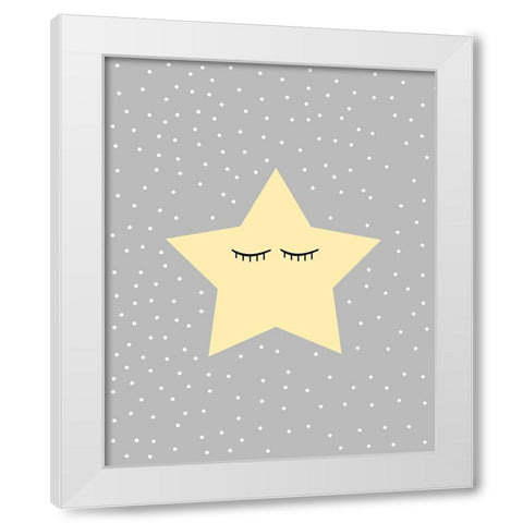 Little One 1 White Modern Wood Framed Art Print by Allen, Kimberly