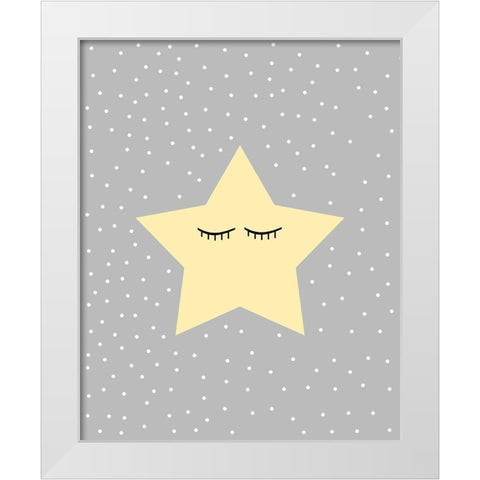 Little One 1 White Modern Wood Framed Art Print by Allen, Kimberly