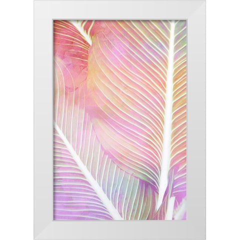 Tropical Palms 1 White Modern Wood Framed Art Print by Allen, Kimberly