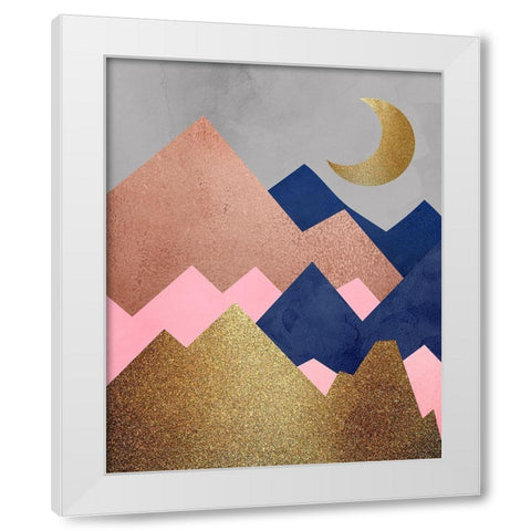 Mountain Range 2 White Modern Wood Framed Art Print by Allen, Kimberly