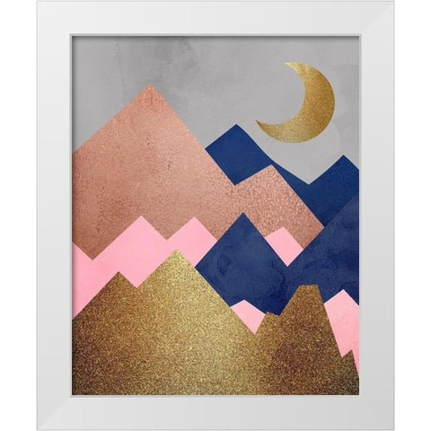 Mountain Range 2 White Modern Wood Framed Art Print by Allen, Kimberly