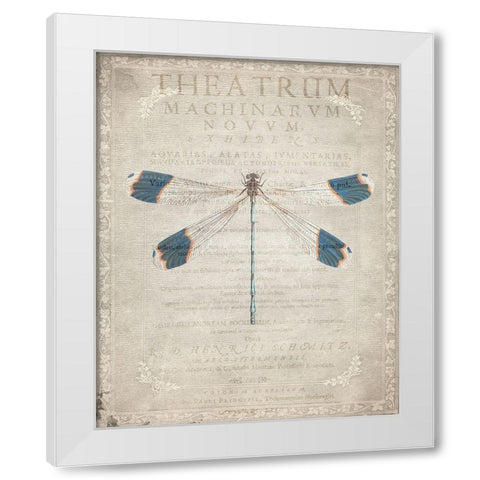 Dragonfly Book 1 White Modern Wood Framed Art Print by Allen, Kimberly