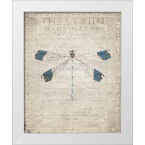 Dragonfly Book 1 White Modern Wood Framed Art Print by Allen, Kimberly