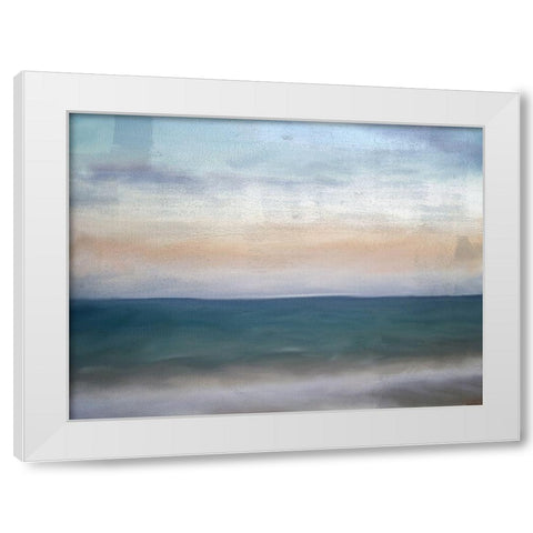By The Sea White Modern Wood Framed Art Print by Allen, Kimberly