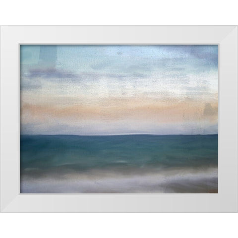 By The Sea White Modern Wood Framed Art Print by Allen, Kimberly