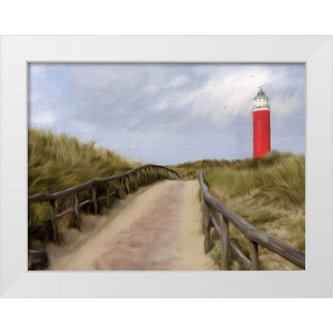Lighthouse White Modern Wood Framed Art Print by Allen, Kimberly