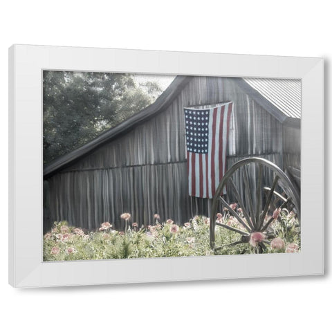 USA Barn White Modern Wood Framed Art Print by Allen, Kimberly