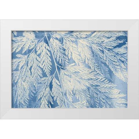 Fern White Modern Wood Framed Art Print by Allen, Kimberly
