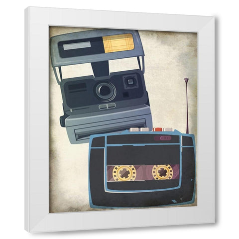 Retro 2 White Modern Wood Framed Art Print by Allen, Kimberly