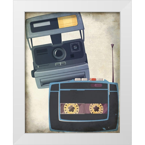 Retro 2 White Modern Wood Framed Art Print by Allen, Kimberly