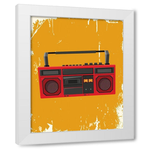 Tapes 1 White Modern Wood Framed Art Print by Allen, Kimberly