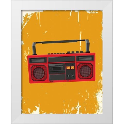 Tapes 1 White Modern Wood Framed Art Print by Allen, Kimberly