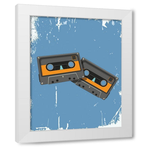 Tapes 2 White Modern Wood Framed Art Print by Allen, Kimberly