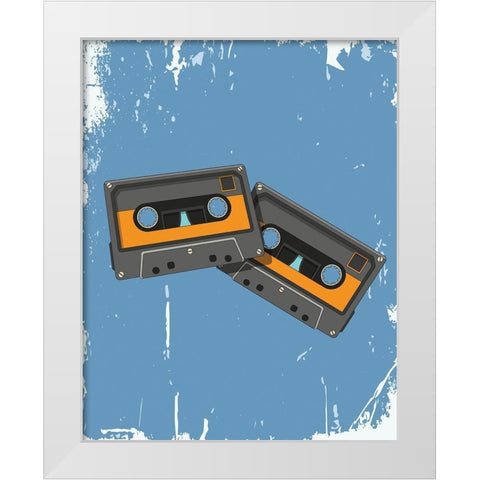 Tapes 2 White Modern Wood Framed Art Print by Allen, Kimberly